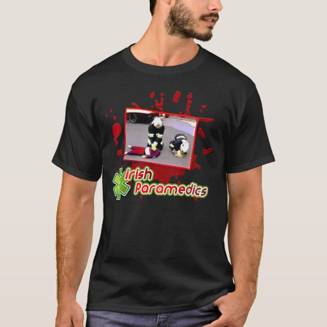 Irländska sjukvårdare två t-shirt (Framsida)