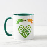 Irländska "Sláinte"! Celtic Mugg - Cheers to Healt<br><div class="desc">Firar irländsk anda, tradition och värme med varje sipp! Mugg, som är ett vackert designat "Sláinte!", har en sjudande trifärsbanderoll och ett keltiskt hjärta som symboliserar enighet, kärlek och välbefinnande. "Sláinte" (uttalad slawn-cha) är den irländska skål som betyder "till din hälsa". skapar den här mugg perfekten som komplementär till te,...</div>