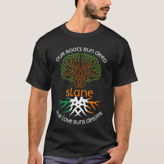 Irländska SLANE-familjen Namn Vår Kärlek Springa d T Shirt