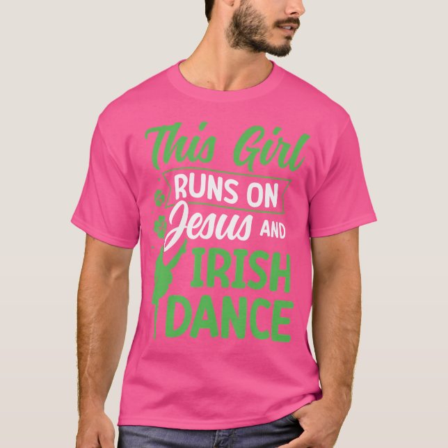 Irländska som dansar den här tjejen Springa på Jes T Shirt (Framsida)