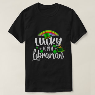 Irländska som vill vara en bibliotekarie St patric T Shirt