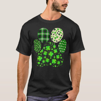 Irländska Söta Hundklöverns Klo St. Patricks Dag L T Shirt