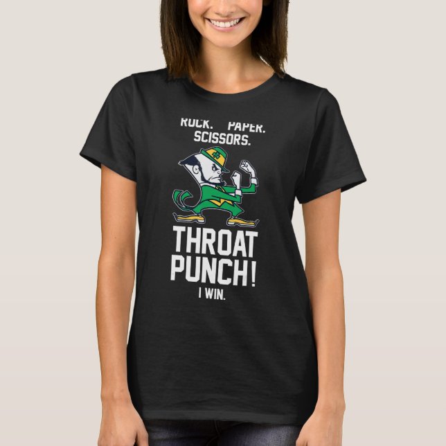 Irländska Sten-Pappra saxar Throat Slår T Shirt (Framsida)