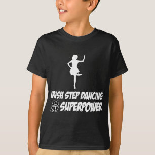 Irländska Stepdance Superpowerdesigner T-shirt