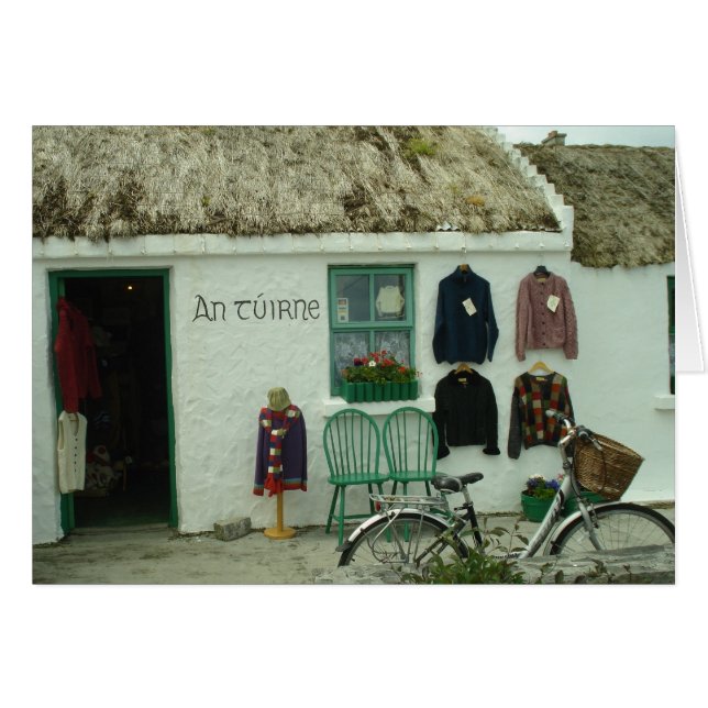 Irländska stickor OBS kort (Framsidan Horizontal)