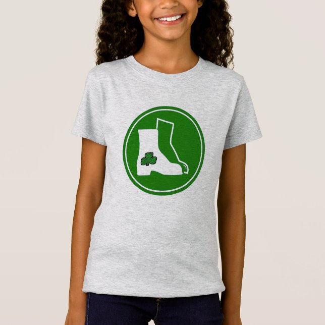 Irländska stövlar t-shirt (Framsida)