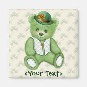 Irländska Teddybear - grönt Magnet