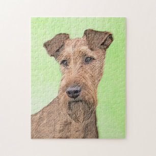 Irländska terrier målning - Cute Original Hund A Pussel