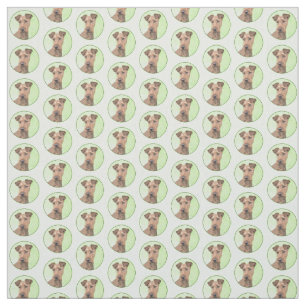 Irländska terrier målning - Cute Original Hund A Tyg