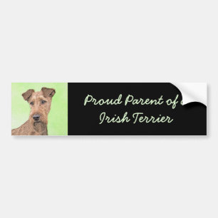 Irländska terrier-målning - Cute Original Hund Art Bildekal