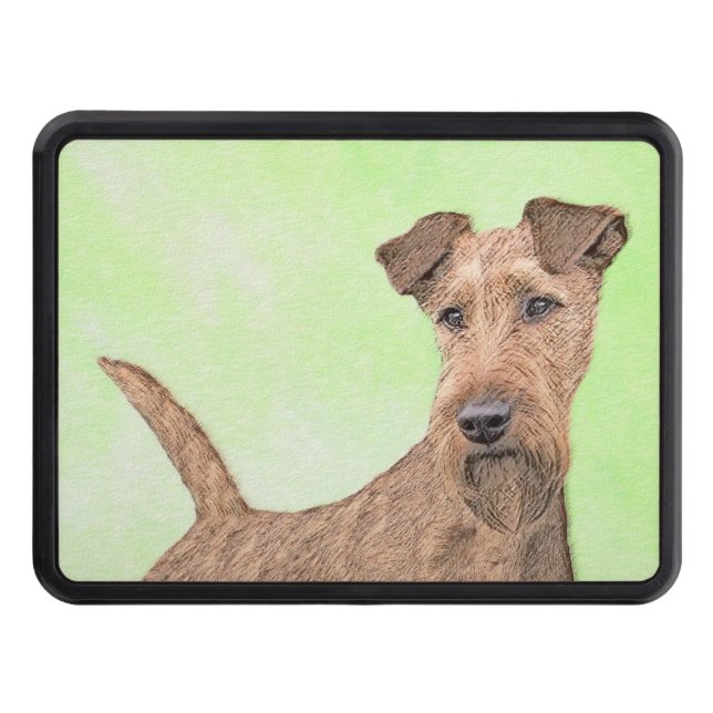 Irländska terrier-målning - Cute Original Hund Art Dragkroksskydd (Framsidan)