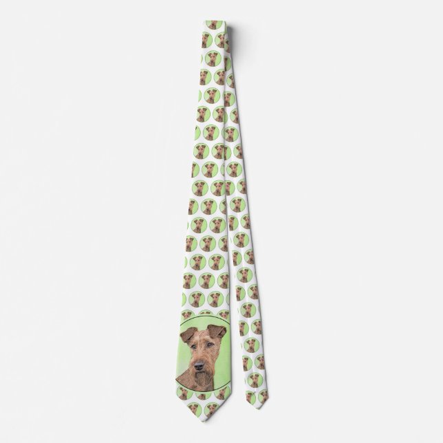 Irländska terrier-målning - Cute Original Hund Art Slips (Framsida)