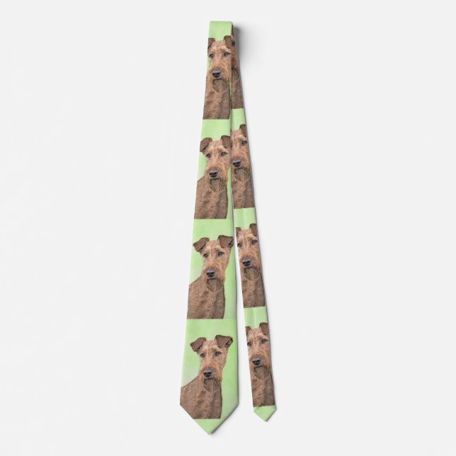 Irländska terrier-målning - Cute Original Hund Art Slips (Framsida)