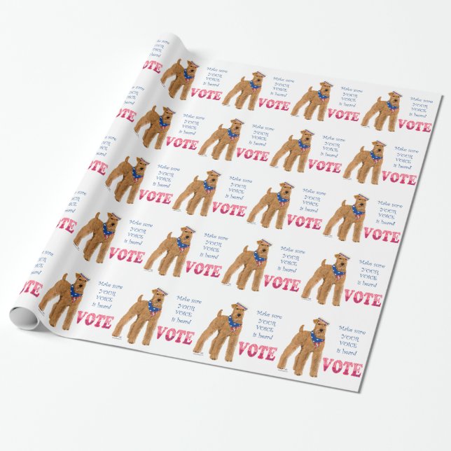 Irländska Terrier-val Presentpapper (Utrullad)