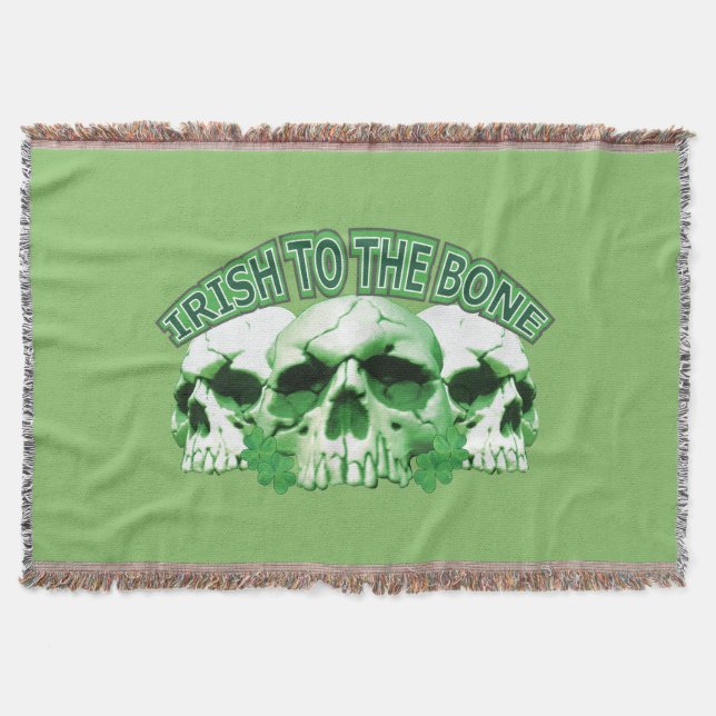 Irländska till Bone Skull Filt (Framsidan)