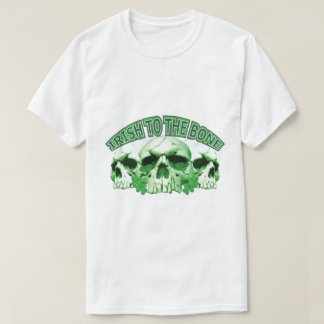 Irländska till Bone Skull T Shirt