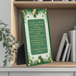 Irländska välsignelser för hem och härd Shamrock G