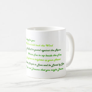 Irländska välsignelser kaffemugg