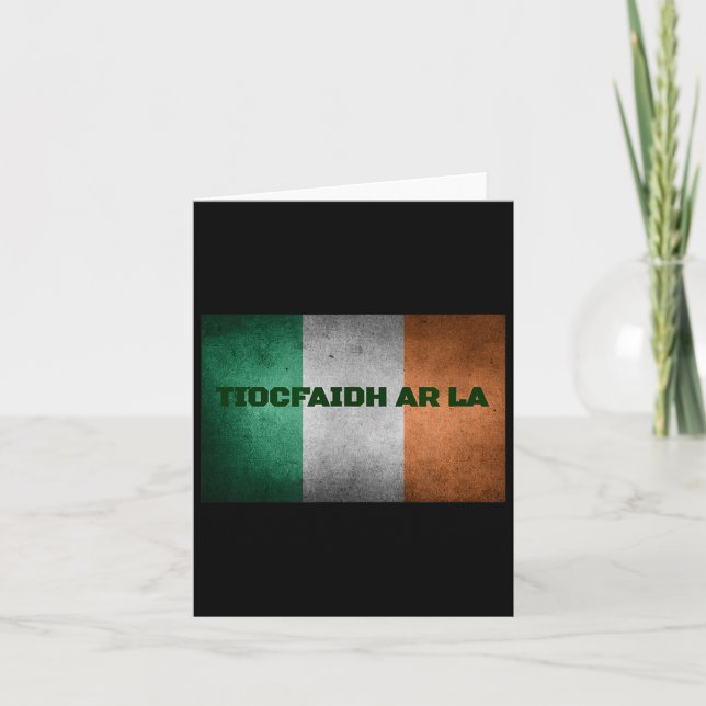 Irländska Vår Dag Kommer Tiocfaidh Ar La  Kort (Framsida)