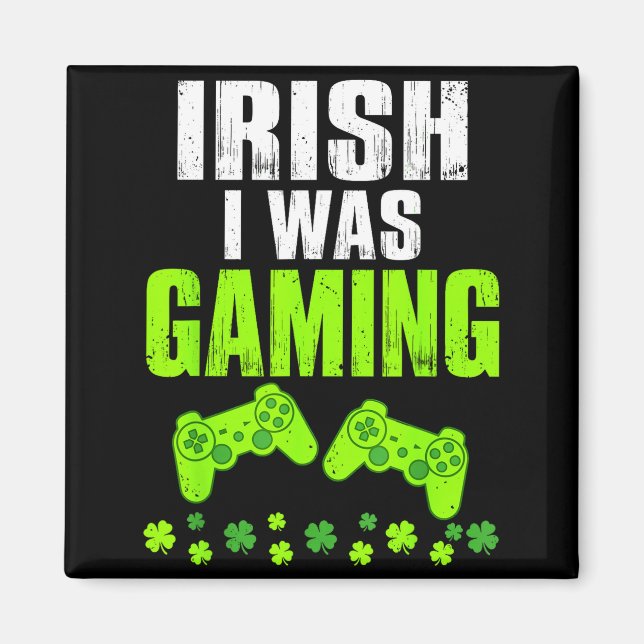Irländska var spel st patricks dag rolig spelare magnet (Framsidan)