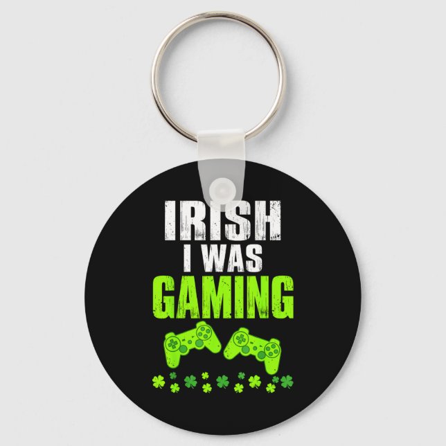 Irländska var spel st patricks dag rolig spelare nyckelring (Framsida)