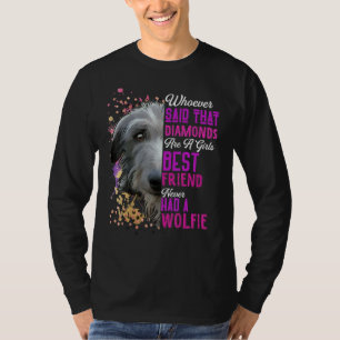 Irländska Varghundar Är En Flickas Bästa Vän Hund T Shirt