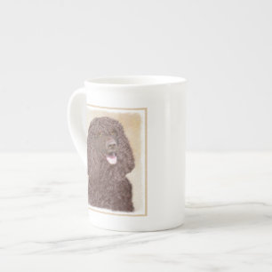 Irländska Vatten-färgremsan - Original Hund Art Benporslin Mugg