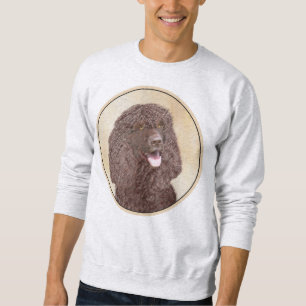 Irländska Vatten-färgremsan - Original Hund Art Lång Ärmad Tröja