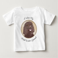 Irländska Vatten-färgremsan - Original Hund Art