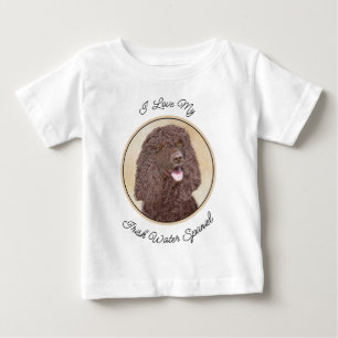 Irländska Vatten-färgremsan - Original Hund Art T Shirt