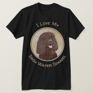 Irländska Vatten-färgremsan - Original Hund Art T Shirt