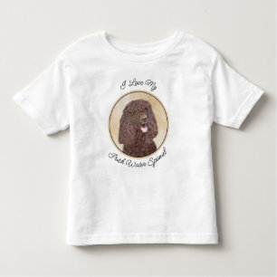 Irländska Vatten-färgremsan - Original Hund Art T Shirt