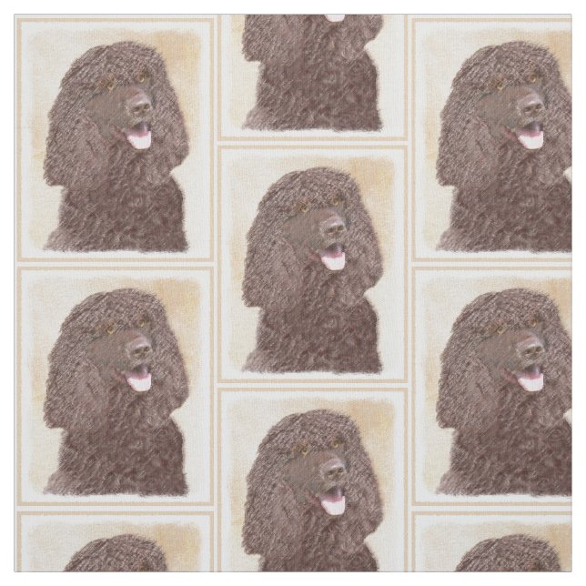 Irländska Vatten-färgremsan - Original Hund Art Tyg (Provkarta)