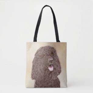 Irländska Vatten-färgremsan - Original Hund Art Tygkasse