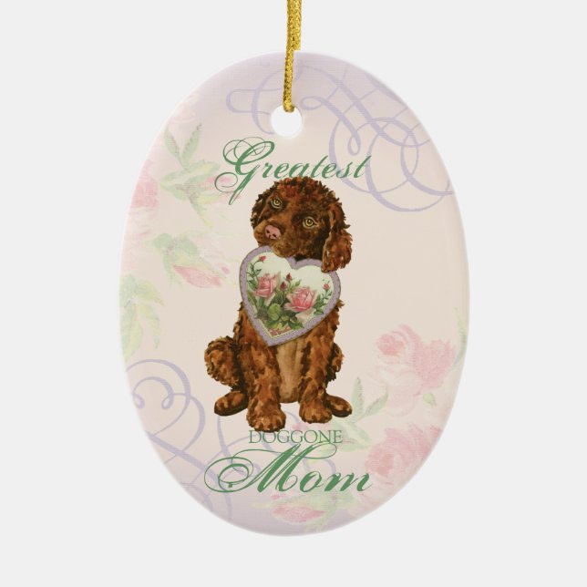Irländska Vatten Spanska Heart Mamma Ceramic Ornam Julgransprydnad Keramik (Framsidan)
