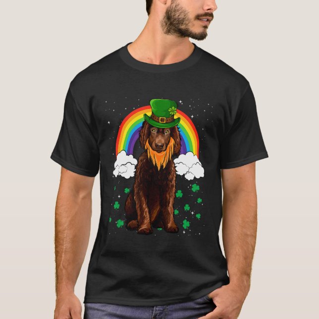 Irländska Vatten Spanska St patricks day Leprechau T Shirt (Framsida)
