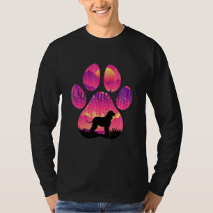 Irländska Vatten, spanska Tass Mamma, Pappa, Hund T Shirt