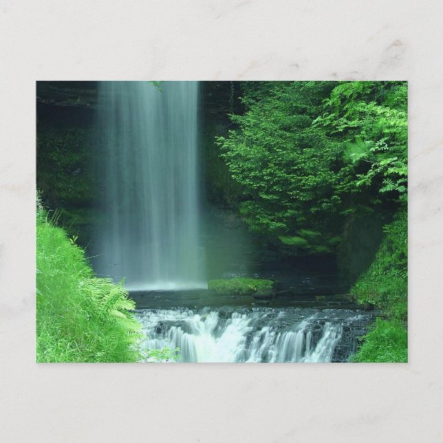 Irländska vattenfall vykort (Framsida)