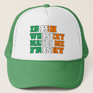 Irländska whiskey gör mig frisky truckerkeps