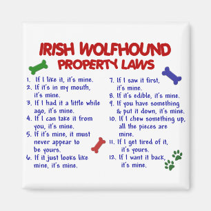 IRLÄNDSKA WOLFHOUNDegendomlagar 2 Magnet