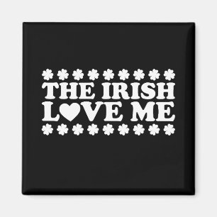 Irlandskan älskar mig Shamrock St Patrick's Day Re Magnet