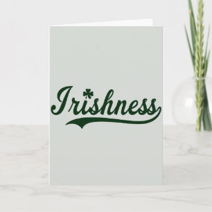 Irländskhet Shamrock Grön Mönsterkort Kort