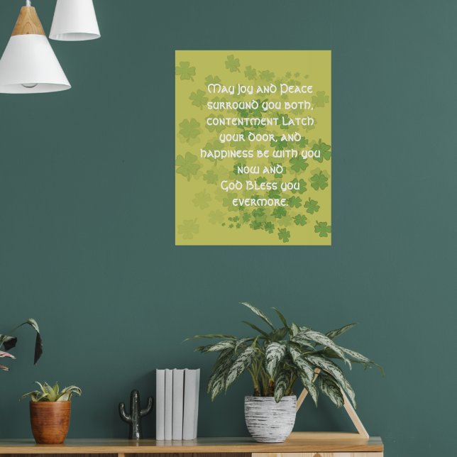 Irländskt äktenskapsönskan poster (Vardagsrum 1)