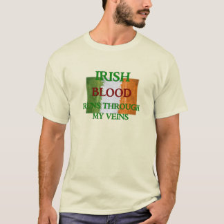 Irländskt blod rinner genom mina ådror T-shirt