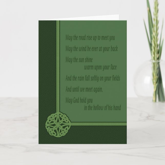 Irländskt bönekort kort (Framsida)