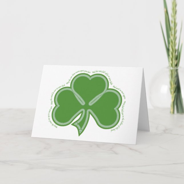 Irländskt böneord kort (Framsida)