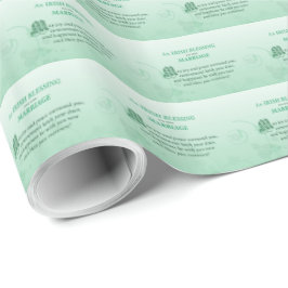 Irländskt bröllopsglädjeönskan välsignelse presentpapper