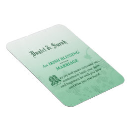 Irländskt bröllopsglückönskande välsignelse magnet