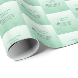 Irländskt bröllopsglückönskande välsignelse presentpapper
