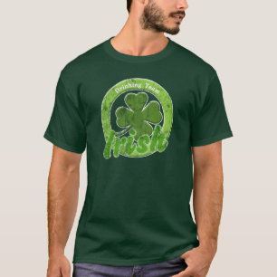 Irländskt dricka lag för vintage t shirt